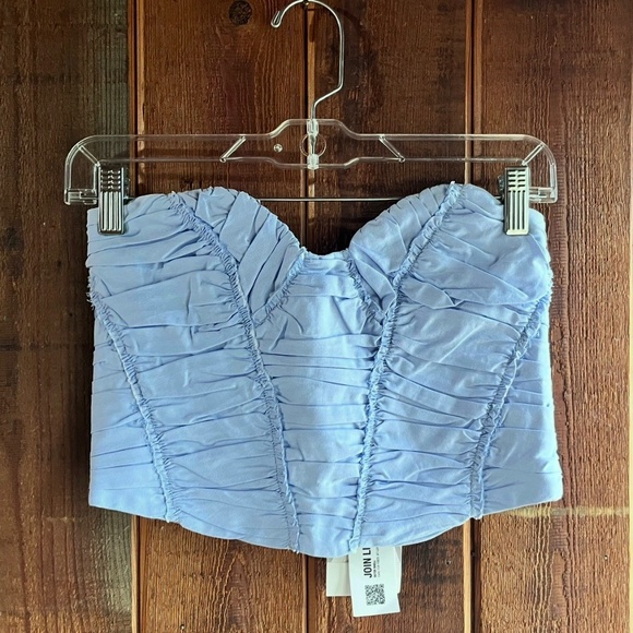 Strapless Corset Crop Top | Zara - Picture 2 of 4